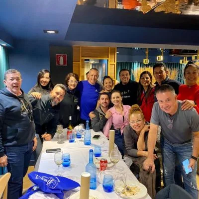 Cena en el Camino de Santiago